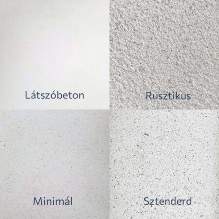 Műkő felület minták